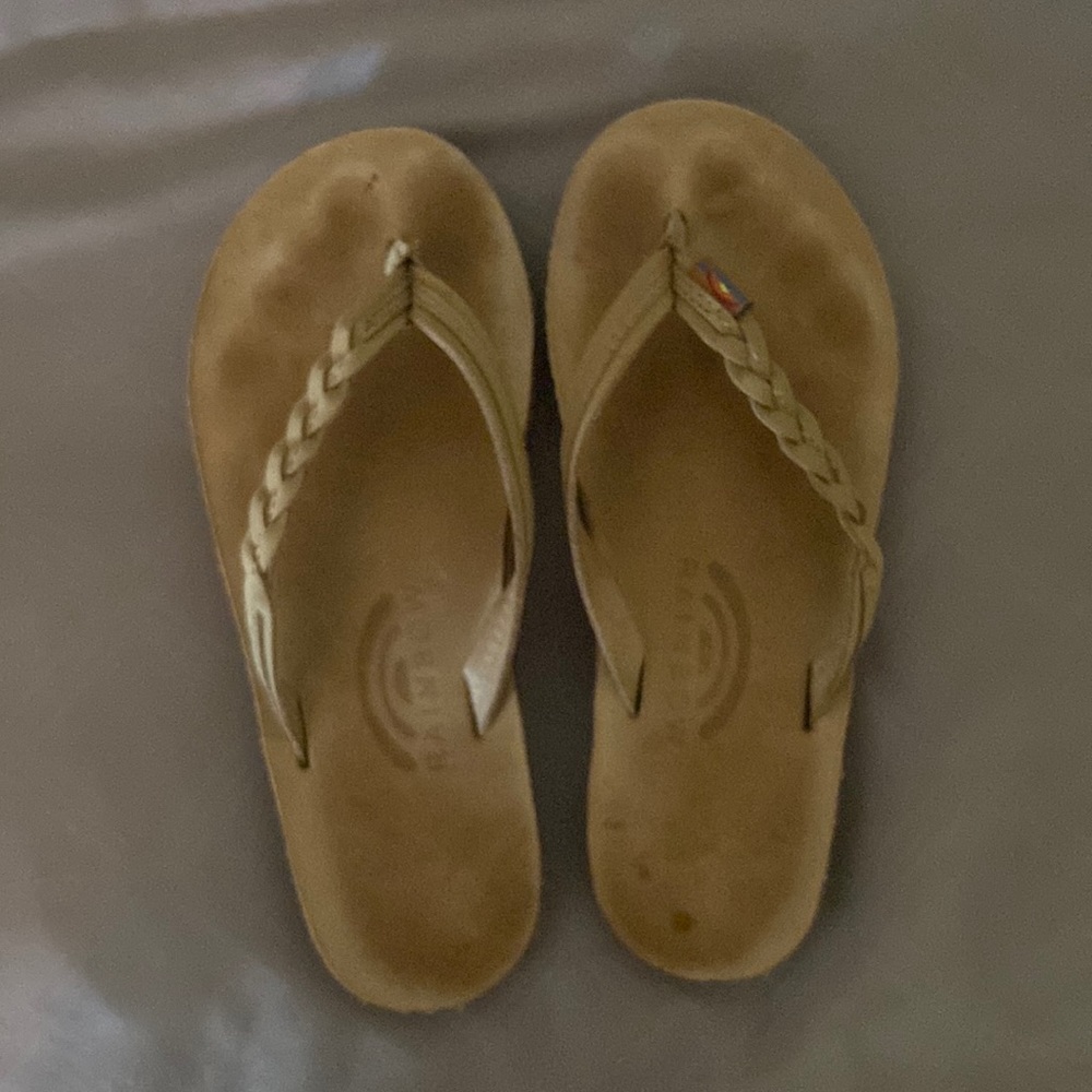 Rainbow Flip Flops